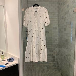 Zara embroidered maxi dress 2020 xs